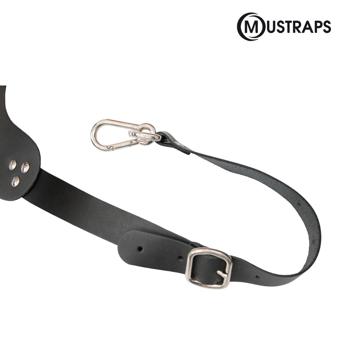 ARNÉS MUSTRAPS PARA BOMBO CRUZADA ESPALDA COLOR NEGRO