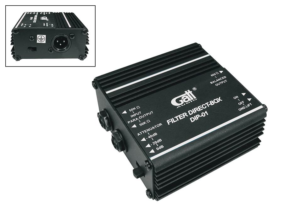 Caja DI pasiva con salida paralela Gatt Audio