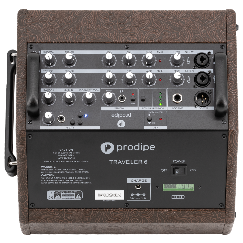 AMPLIFICADOR PRODIPE TRAVELER 6 COMBO + FUNDA