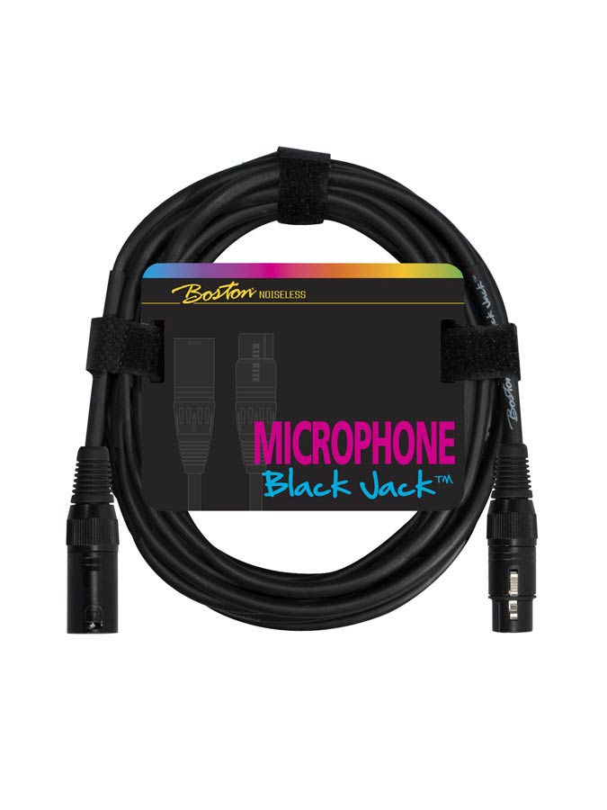 CABLE BOSTON PARA MICRÓFONO XLR-XLR NEGRO 5 m