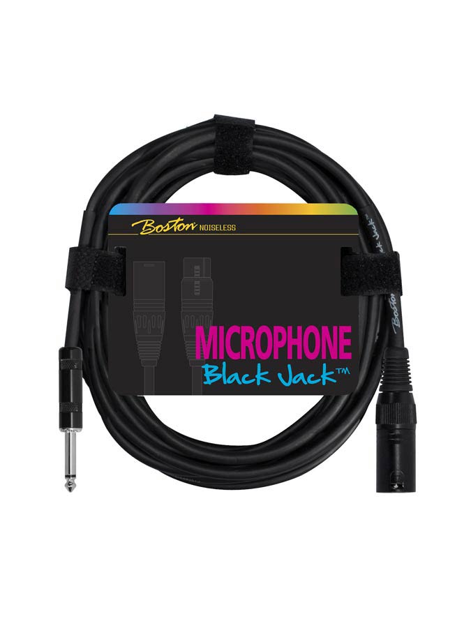 CABLE BOSTON PARA MICRÓFONO XLR-JACK NEGRO 5M
