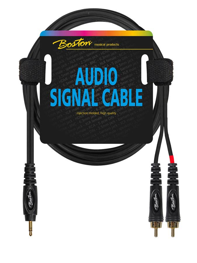 CABLE DE AUDIO BOSTON RCA a JACK 3.5mm 3 METROS