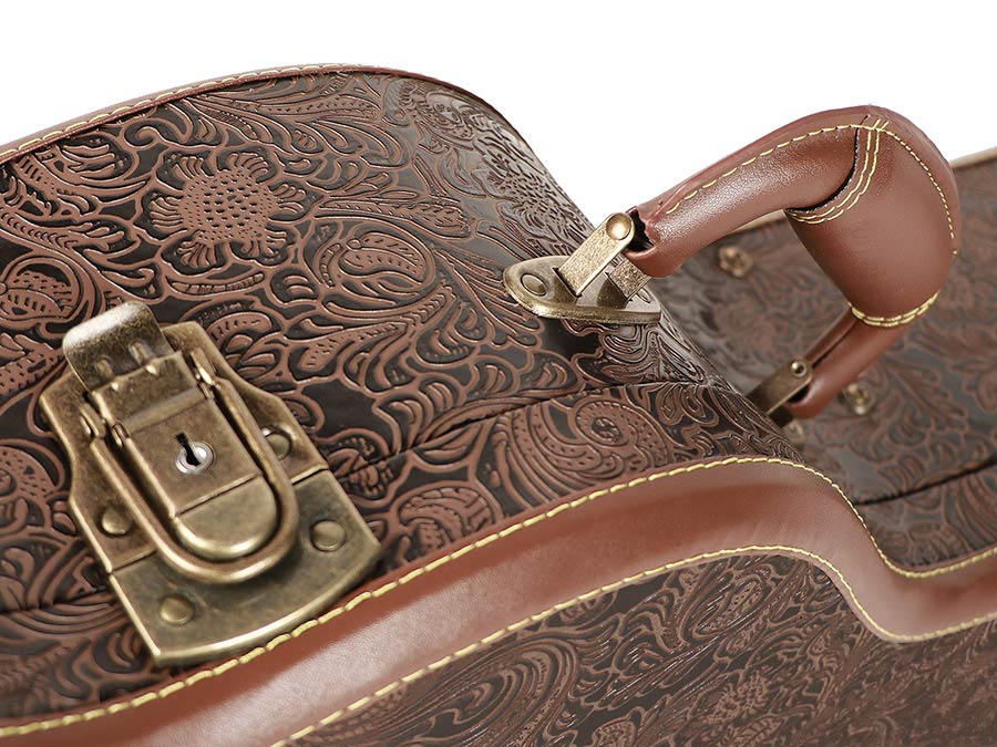 ESTUCHE BOSTON MINI-JUMBO DE MADERA TALLADO