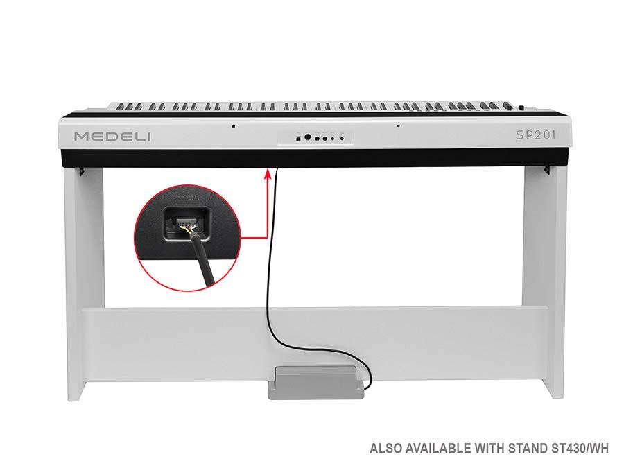 PIANO DE ESCENARIO MEDELI 88 TECLAS SP201/WH