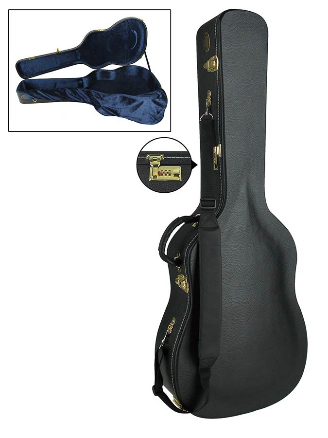ESTUCHE BOSTON TADICIONAL PRO PARA GUITARRA ACÚSTICA MODELO MACCAFERRIDE DE MADERA