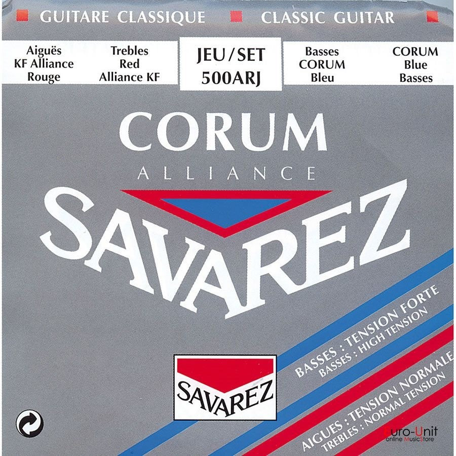 500ARJ Juego de Cuerdas Clasica Savarez Corum Alliance Tension Media Alta