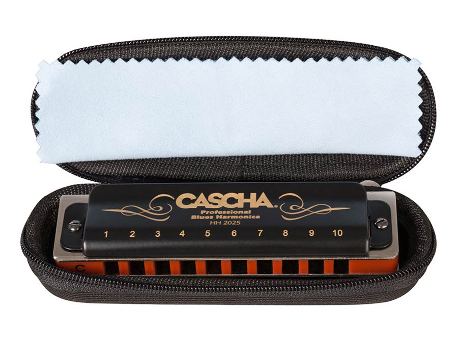 professional blues harmonica in C, incl. case and