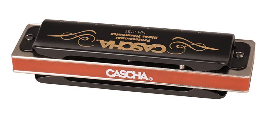professional blues harmonica in D, incl. case and