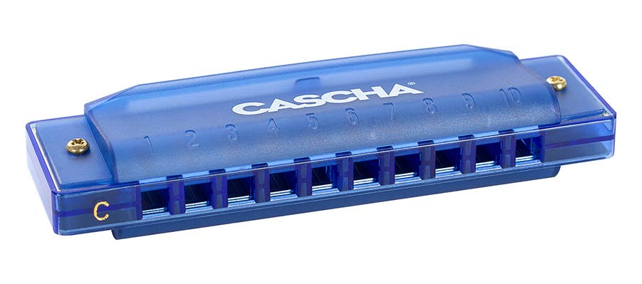 ARMÓNICA CASCHA FUN BLUES AZUL INCLUYE ESTUCHE RIGIDO Y FOLLETO
