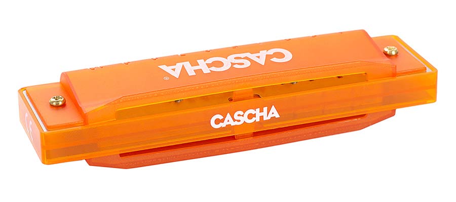 ARMÓNICA CASCHA FUN BLUES NARANJA INCLUYE ESTUCHE RIGIDO Y FOLLETO
