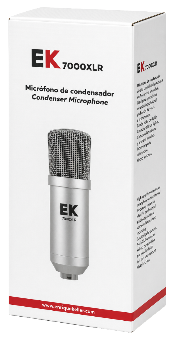 MICRÓFONO DE CONDENSADOR EK 7000XLR