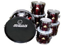 TOM-TOM JINBAO DE 8" X 8" ROJO