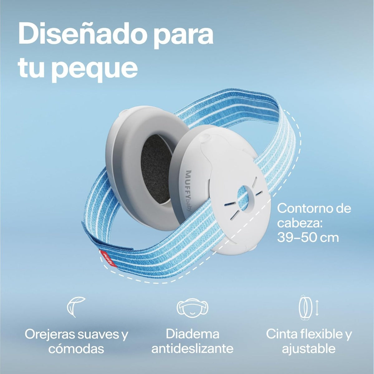 CASCOS PROTECCIÓN RUIDOS MUFFY BABY AZUL
