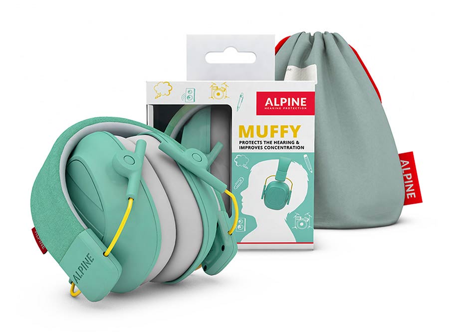 CASCO PROTECCIÓN OÍDOS PARA NIÑOS VERDE CLARO