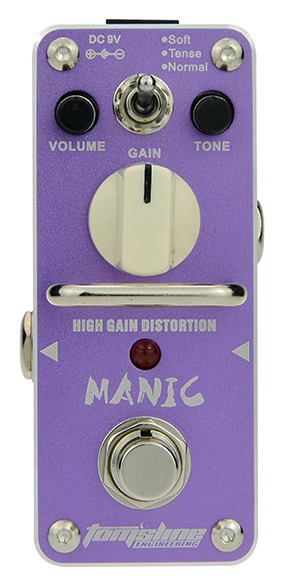 PEDAL GUITARRA ELÉCTRICA TOMSLINE MANIC DISTORSIÓN
