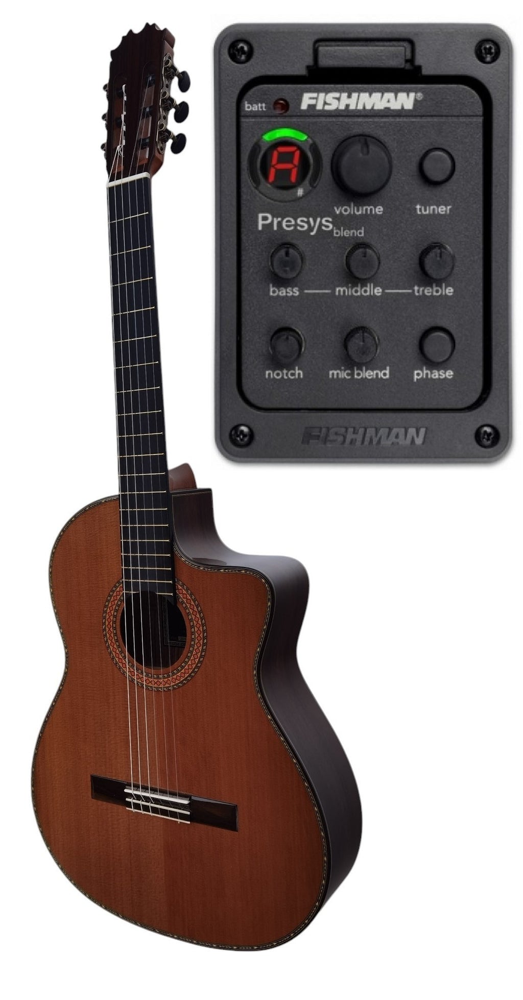 Antonio De Toledo Modelo E15 Cedro CEQ Fishman Con Cutaway AT-15CE Cut