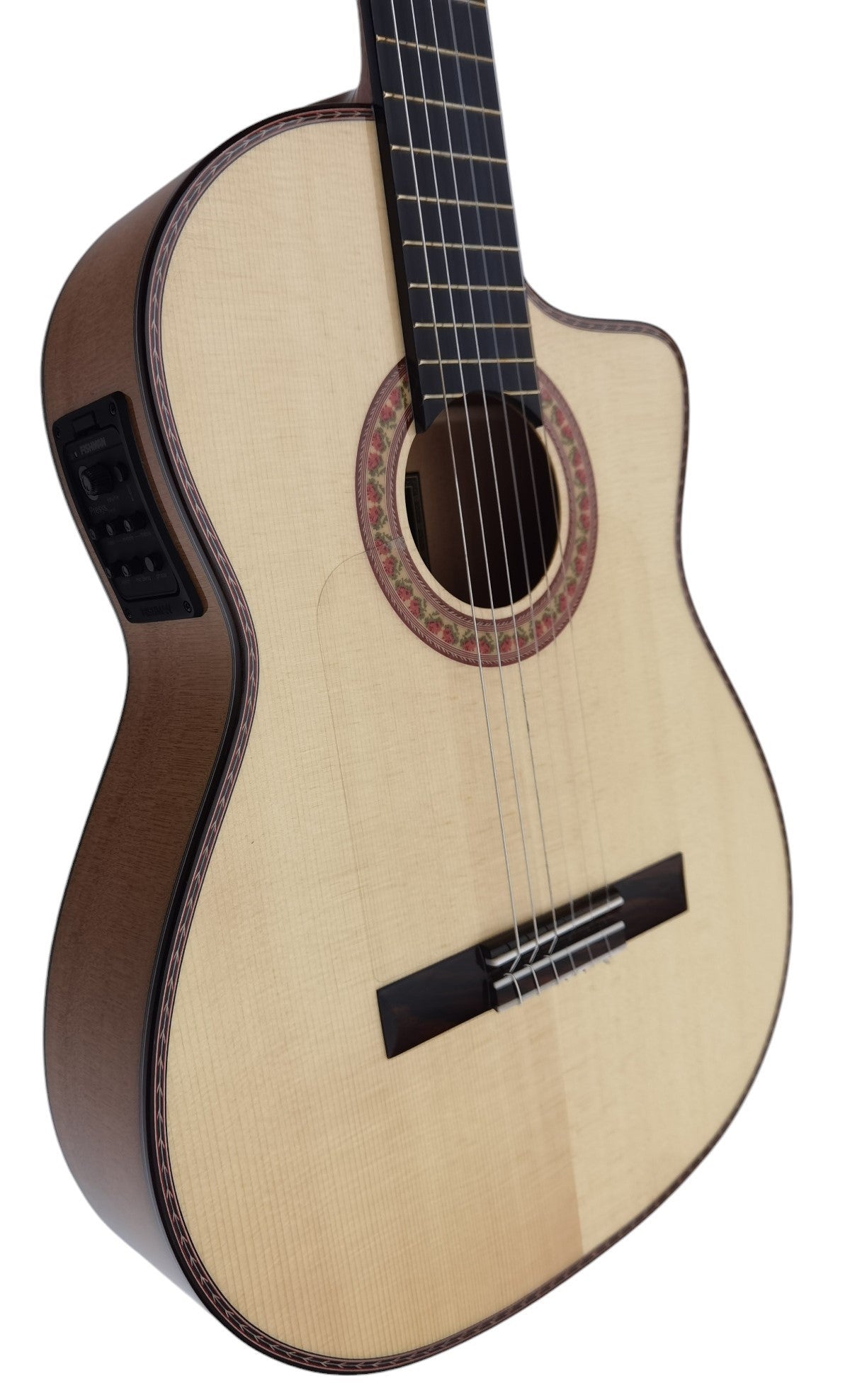 Antonio De Toledo Modelo F17 EQ Blanca de Cipres con EQ fishman Con Cutaway ATF-17BE CUT