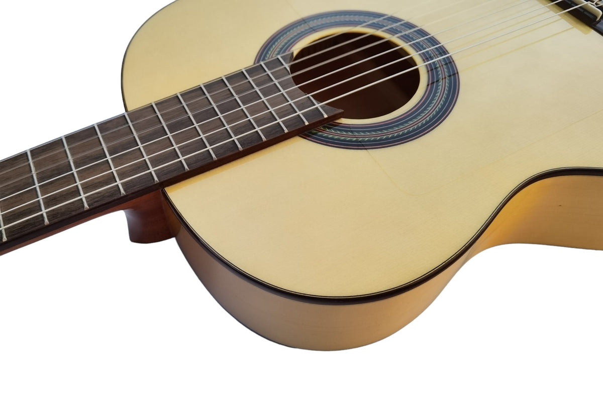 Vicente Tatay C320.593B Guitarra Flamenca Blanca de Cipres (Sicomoro) y Tapa Maciza