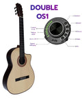 Antonio De Toledo Modelo F17 EQ Negra de Palo Santo con EQ DOUBLE OS1 Con Cutaway ATF-17NE CUT