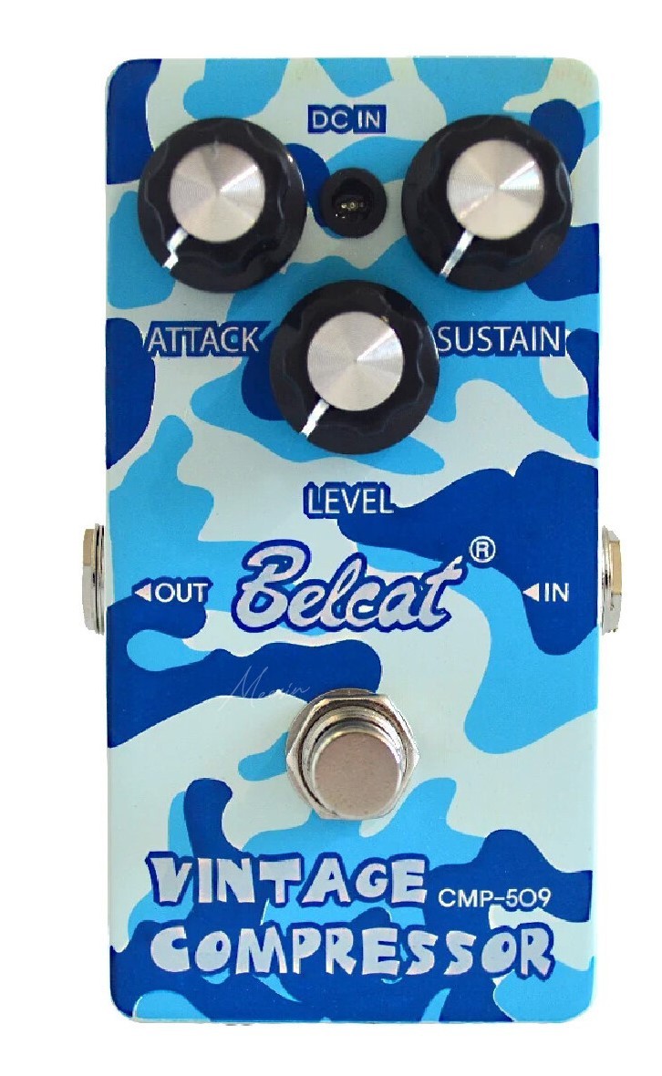 Pedal de Efecto Vintage Compressor Belcat CMP-509 para Guitarra y Bajo - Compresor