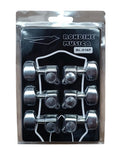 Clavijero 3+3 para guitarra Acustica Cromado AL-016P