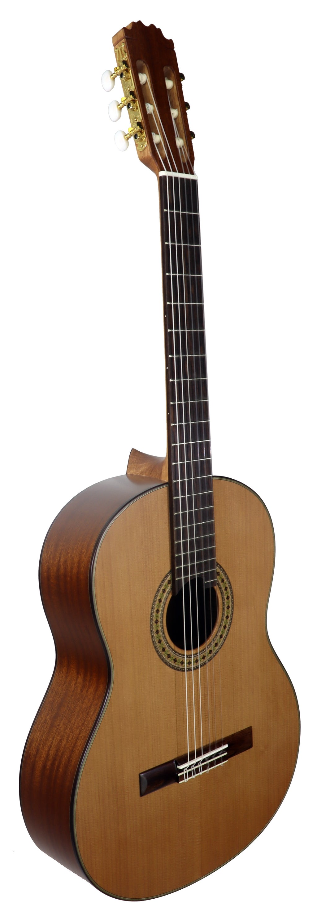 C320.205C Satin Guitarra Clasica Vicente Tatay - Fondo de Sapeli con Tapa Maciza de Cedro - Acabado Satinado