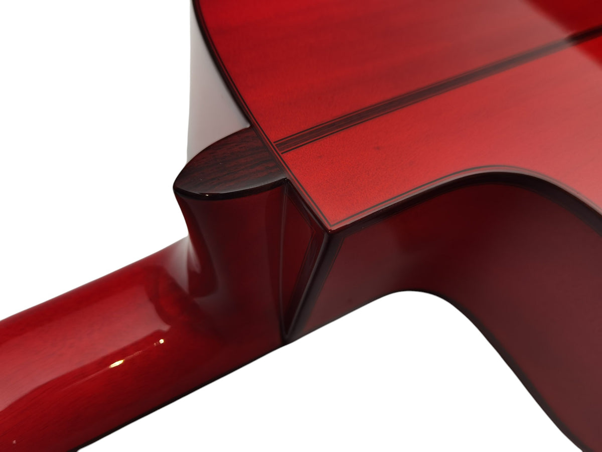 C320.590 CEQ Roja Guitarra Flamenca Vicente Tatay - Fondo de Sicomoro con Tapa Maciza de Abeto - EQ Fishman PSY-301 y Cutaway
