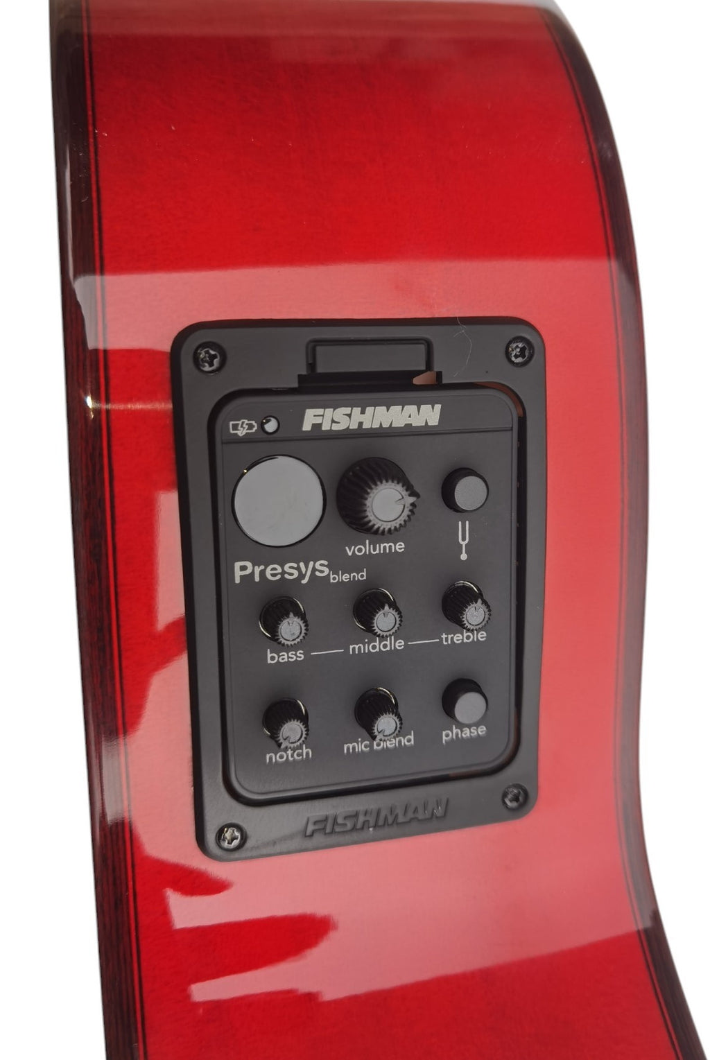 C320.590 CEQ Roja Guitarra Flamenca Vicente Tatay - Fondo de Sicomoro con Tapa Maciza de Abeto - EQ Fishman PSY-301 y Cutaway