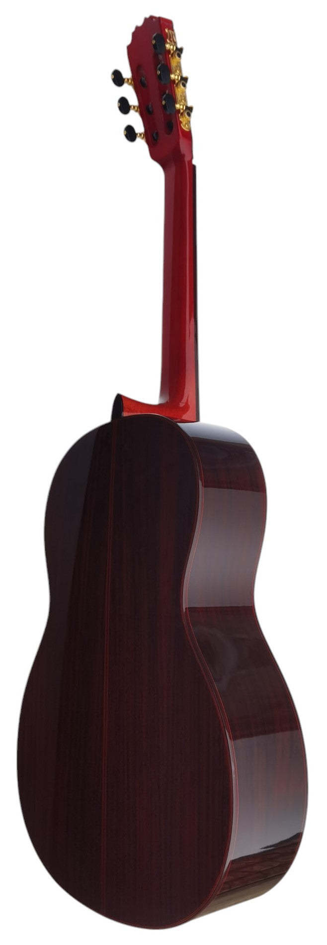 C320.590RS Roja Guitarra Flamenca Vicente Tatay - Fondo de Palosanto con Tapa Maciza de Abeto - Acabado Brillo Teñida de Rojo