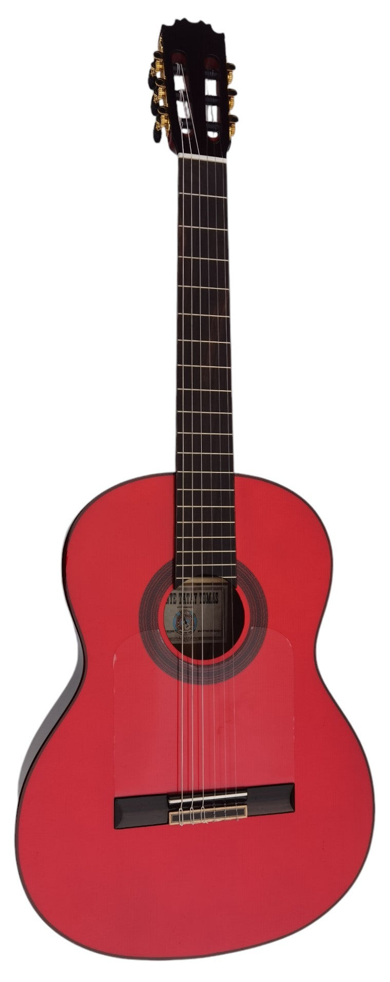 C320.590RS Roja Guitarra Flamenca Vicente Tatay - Fondo de Palosanto con Tapa Maciza de Abeto - Acabado Brillo Teñida de Rojo