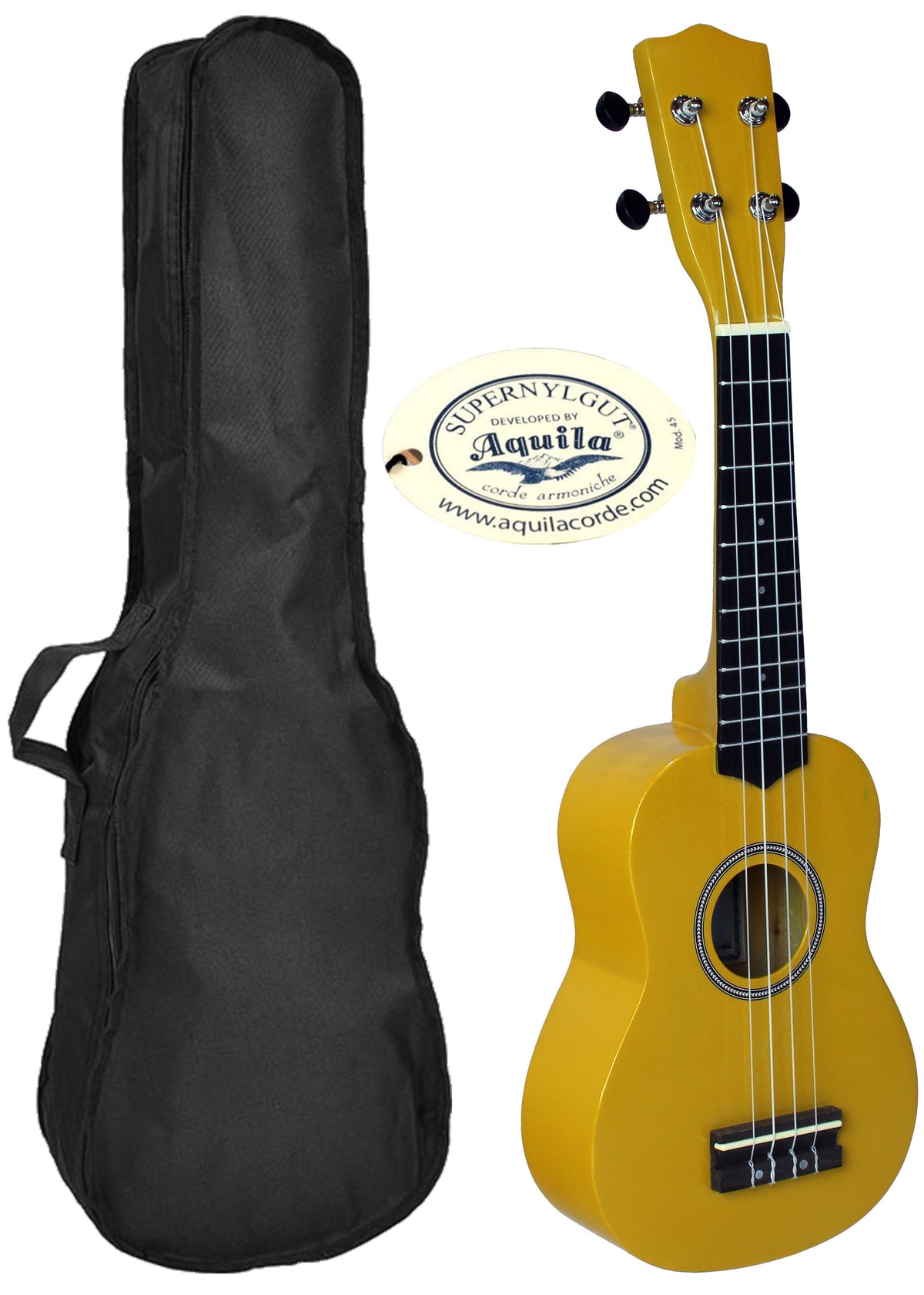 C380.050YW   Ukelele Soprano con Funda LANAI  Color Amarillo Brillo