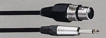 C413.101 Cable de 6 metros jack-Canon tipo Neutrik