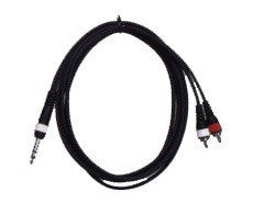 C430.960  Cable de 3 metros Jack Stereo-2xRCA