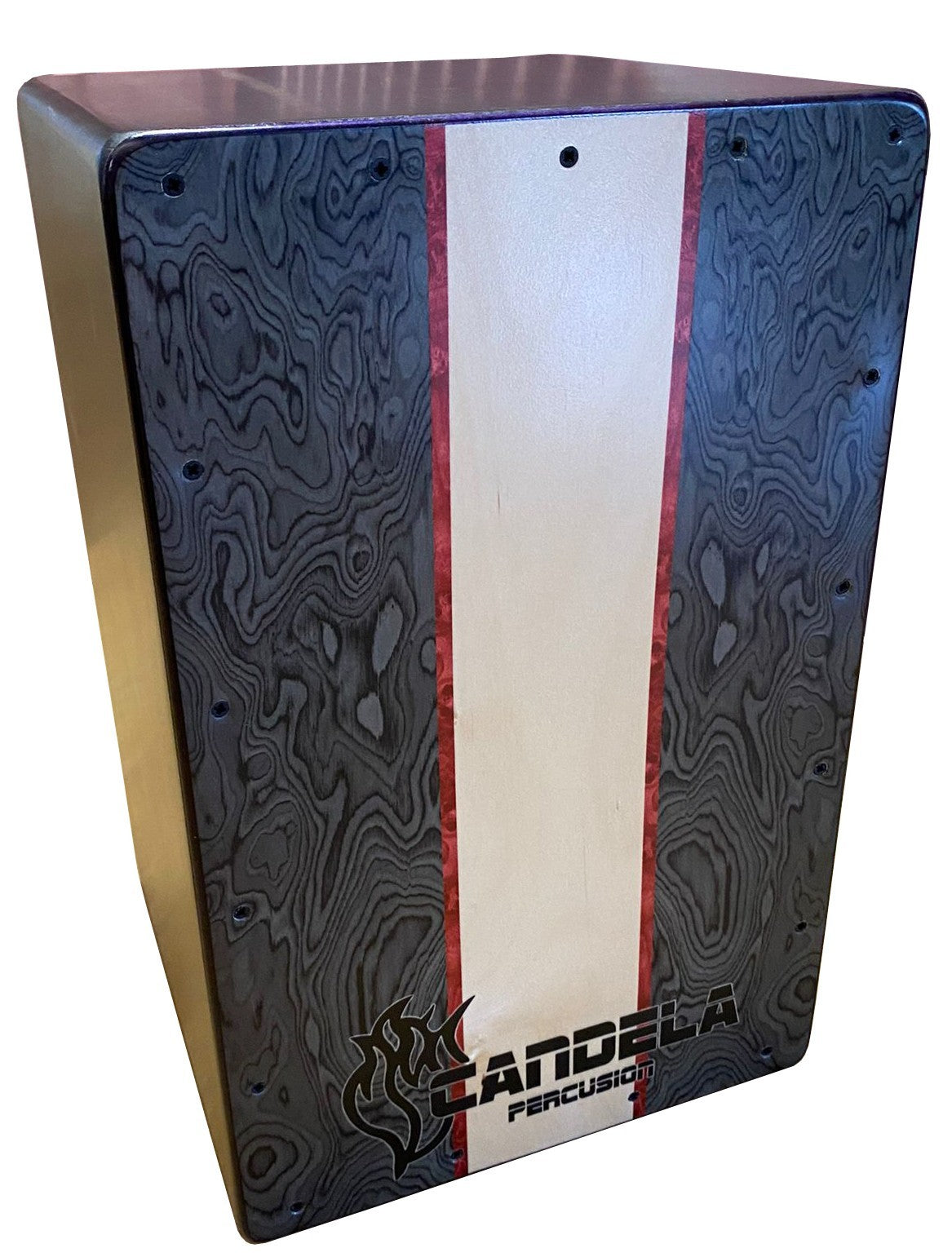 C721.701 Cajon Candela Tapa de Abedul con Amaranto y Doble Afinacion