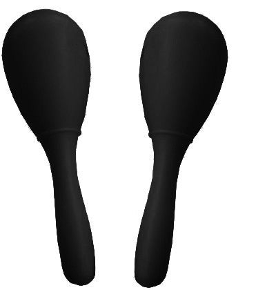 C751.263-BK  Maracas de plastico Negras