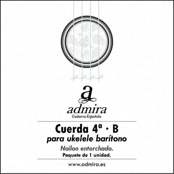 4ª CUERDA ADMIRA PARA UKELELE BARITONO NAILON ENTORCHADO CA504UKB