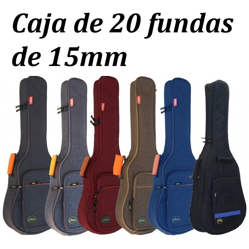 CIBELES Caja de Fundas C100.015CC Fundas  Clasica 15mm Colores CAJA DE 20 FUNDAS