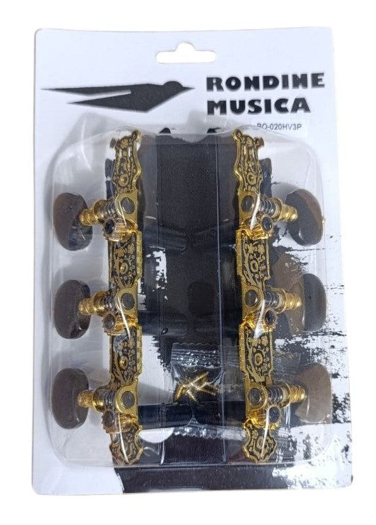 Clavijero Clasica con Lira Bañado en oro BO-020HV3P