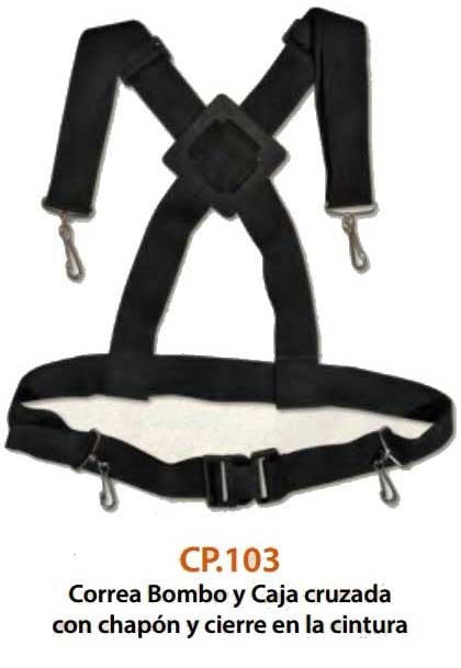 CP.103 Correa Cruzada Bombo y Caja Genuine Straps