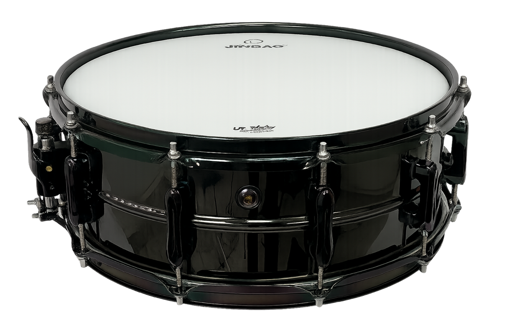 CAJA JINBAO 14" x 5.5" DE ACERO NIQUELADO NEGRO