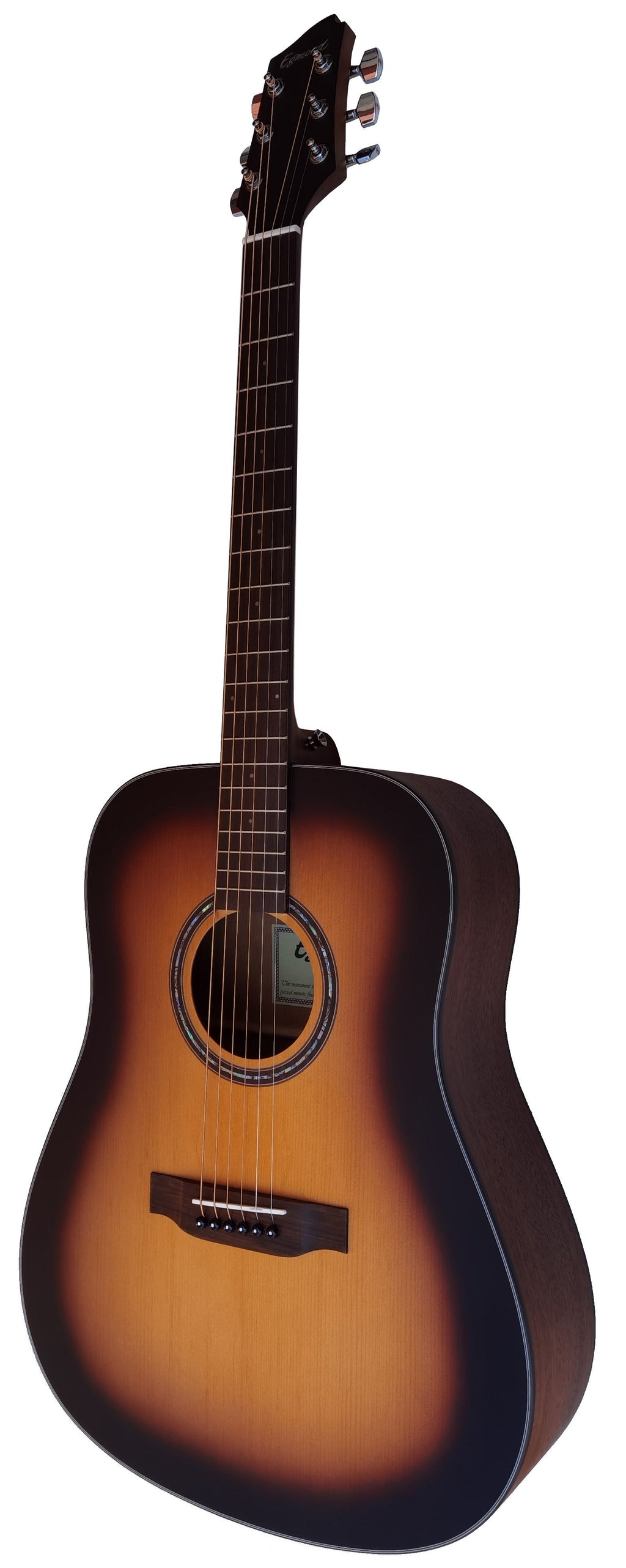 Egmond AV-50 Burst – Guitarra Acústica Dreadnought con Tapa Maciza de Abeto y Acabado Sunburst