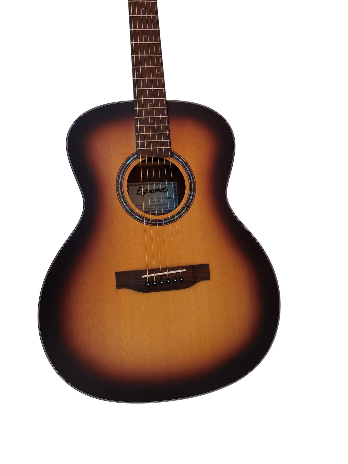 Egmond AV-51 Burst – Guitarra Acústica Grand Auditorium con Tapa Maciza de Abeto y Acabado Sunburst