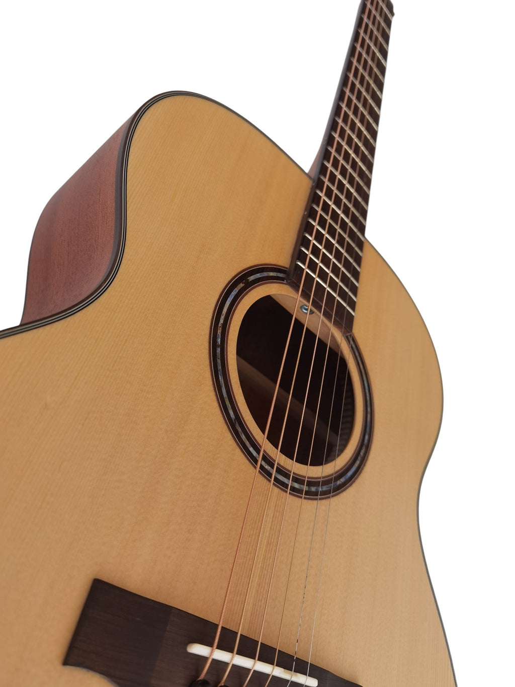 Egmond AV-53 – Guitarra Acústica Mini Jumbo con Tapa Maciza de Abeto