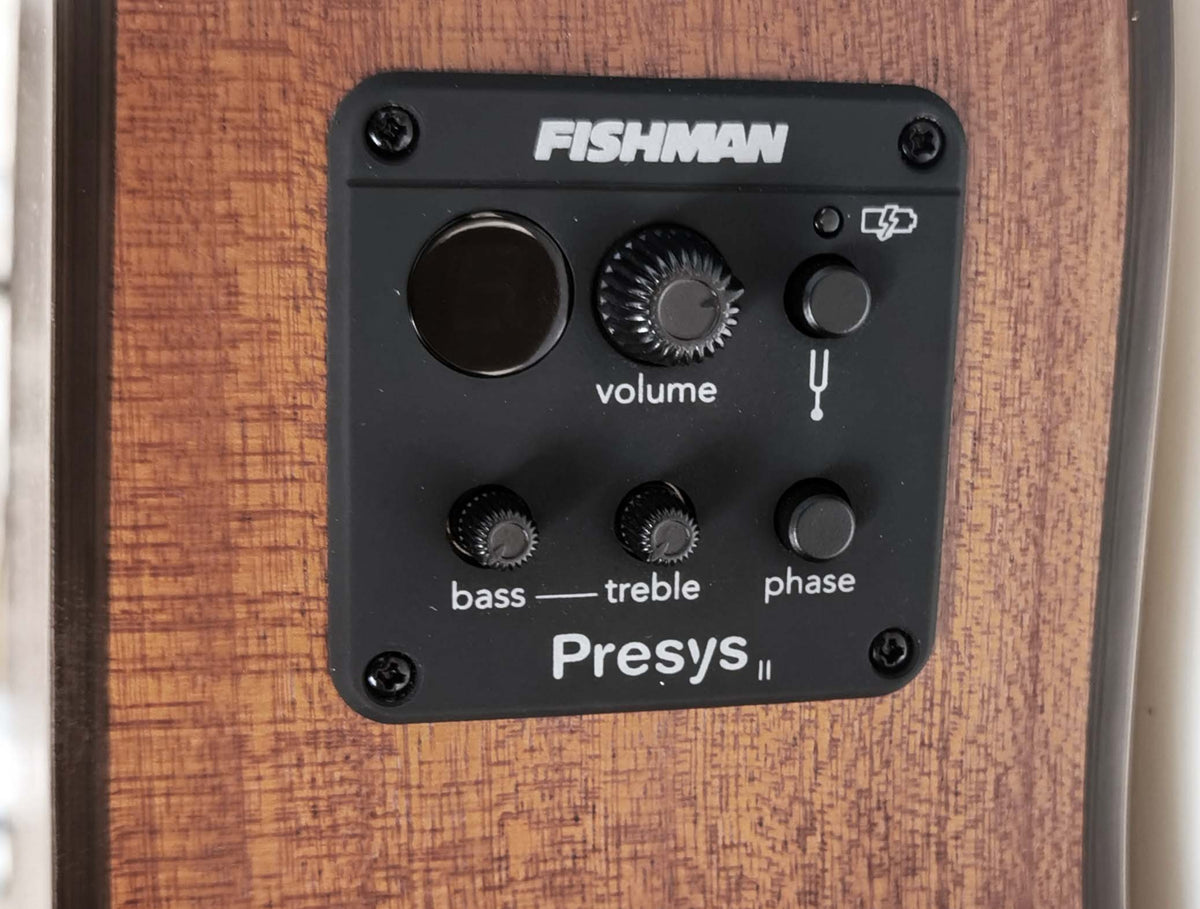 Egmond AV-53CE – Guitarra Electroacústica Mini Jumbo con Cutaway, Tapa Maciza de Abeto y Previo Fishman Presys II