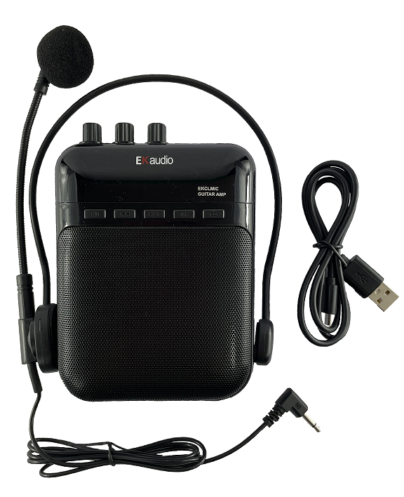 AMPLIFICADOR DE GUITARRA EK MINI CON MICRO DE DIADEMA