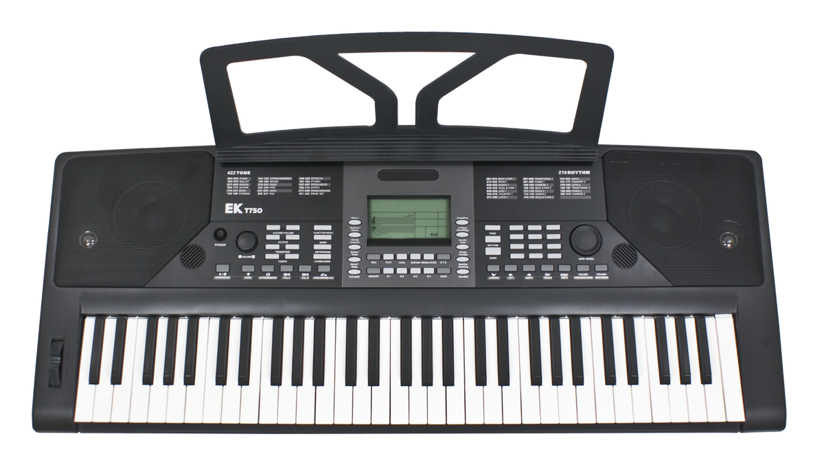 TECLADO EK DE 61 TECLAS NEGRO EKT750