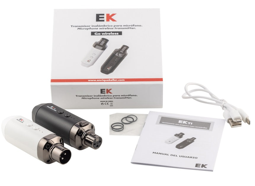 SISTEMA EK INALÁMBRICO TRANSMISOR/RECEPTOR PARA MICRÓFONO