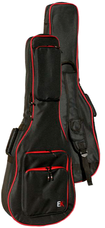 FUNDA EK PARA GUITARRA ACÚSTICA DE 30mm ROJA 