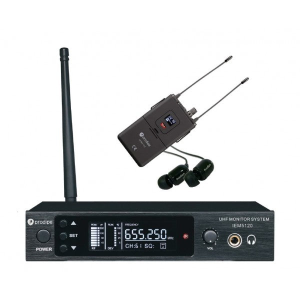 MONITOR PRODIPE INALÁMBRICO MONO IEM5120 UHF 