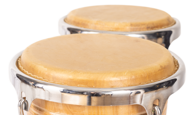 BONGO JINBAO CON PARCHES DE PIEL DE 7,5" x 8,5" 